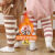 迪士尼（Disney）婴幼儿长筒护腿袜秋冬季加绒加厚保暖儿童护膝护胳膊宝宝袜套腿套 1双 咖色[加绒加厚] 均码0-3岁[26厘米加绒加厚]