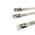自锁式不锈钢扎带4.6*300金属白钢捆绑带卡扣收束带铁丝扎丝绳 316材质(一根装) G4.6*150mm