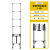 定制不锈钢伸缩梯 人字梯 直梯多功能关节梯子折叠梯工程梯 单面伸缩梯3.4米不锈钢款
