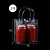透明手提袋pvc礼品袋小加厚塑料礼物包装袋网红手拎袋子定制 高16*长15*宽7cm 10个