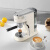 德龙（Delonghi）/ 咖啡机EC885.CR不锈钢打奶泡家用半自动办公室意式 奶油白 咖啡机+磨豆机