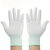 手套劳保耐磨工作布女干活透气薄款双半指男工地干活薄尼龙白AA 白色尼龙手套(12双) M