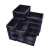 黑色箱隔板带盖分格物料托盘盒胶框箱周转塑料刀卡 400*300*120