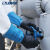 兰浪 SR303 进口厚重型氯丁橡胶防化防有机溶剂耐酸碱化学实验劳保防护手套 72双/箱 蓝色 m 