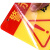 工孚 挂牌警示牌 机器设备维修标识牌 当心机械伤人注意安全24*12cm红黄 一个价
