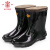 安全牌 劳保鞋 25KV绝缘高压电力电工安全橡胶雨靴 ZX025 黑色 35 