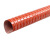 跃励工品高温风管红色矽胶硫化热风管高温软管耐高温钢丝管通风管    内径150-152mm/4米    一个价