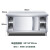 宇威201不锈钢工作台厨房操作台面桌子带门商用打荷台加厚80*50*80cm单通