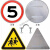 交通标志牌三角圆道路施工限速停车警示立杆反光金属铝标识牌 定 请联系