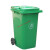 定制适用船用垃圾桶 户外垃圾桶大号分类240升塑料商用室外120工业带盖小 100L料加厚带轮盖 默认绿(
