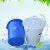 初诗 加厚塑料水桶 圆形桶储水桶大白桶垃圾塑胶桶 100L白525*525*560mm