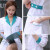 白大褂男女工作服药店短袖医护士服美容师美容院薄款夏季白外套 男白衣加绿边短袖 XL