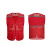 曼睩（manlu）大红 多口袋网纱志愿者马甲反光条网格义工背心DZMJ-88 大红 2XL 现货 
