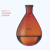 重安盛鼎 棕色茄形烧瓶 玻璃耐热耐高温蒸馏旋蒸旋转蒸发反应瓶器 50ml/29 