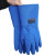铸固 防冻手套  耐低温防冻手套加气站防液氮手套防水保暖冷库干冰实验室专用  38cm耐低温蓝色手套 