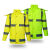 谋福 CNMF YGH04-1 分体式雨衣套装 交通路政 户外骑行成人男女穿 荧光黄（单独上衣） 2XL-180 
