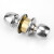 赫思迪格 球形锁 不锈钢加重型 铜锁芯 室内木门铝合金门锁 不带钥匙中心距60MM短舌 HGJ-1630