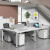 欧音（OUYIN）职员办公桌椅组合4人位简约屏风卡位工位6人位办公桌子办公室 定制尺寸