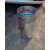 适用于戶外垃圾桶内胆内桶定制镀锌板材料不锈钢方形垃圾桶方 镀锌板圆形直径26*高48CM 两个包