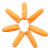 橡胶防滑手指套橙色颗粒耐磨加厚电子工作一次性乳胶防护护指 橙色颗粒防滑250克/S码-约280个