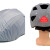 瑞恒柏滴滴代驾头盔新款DD自行车骑行安全帽加大男女透气通用加防雨罩 新代驾头盔L码+尾灯（不充电）+头罩
