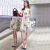 翎町旗袍裙子夏天女装2024夏季新款改良版式连衣裙2024年装时尚大花日 米白色 XS 建议65到80斤