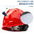 沁度定制安全帽用工地玻璃钢头盔国标施工中国建筑ABS领导防护劳保印SN0127 V字透气型蓝色