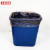工品云超 一次性垃圾袋 手提背心式拉圾袋一次性塑料垃圾袋 蓝色手提款55×32cm(100只装)	