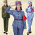 红军演出服成人红男女同款抗战八路服装舞蹈装表演工作服 棉麻八路灰色 M 160