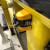 金柯 磁吸式挂墙一米线10米 挂壁伸缩隔离带 超市通道固定式安全警戒线定制黄黑带