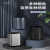 垃圾桶不锈钢客厅商用办公室酒店厨房卫生间卧室2022 方形-黑钛金12L+ 150只加厚钢袋