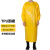 易美丽诺 LCF1024 TPU罩衣防水防油耐酸碱石材屠宰食品厂长袖反穿围裙  黄色大号 130*130