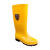 3533 高筒雨靴 耐油耐酸碱卫生靴 608 筒高约38cm 43码 黄色 1双