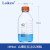 蜀牛玻璃棕色透明蓝盖丝口试剂瓶高硼硅蓝盖瓶100/250/500/1000ml 高硼硅透明1000ml