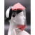 透明头戴式耐高温防护面罩隔热防飞溅面屏工业打磨防尘帆布帽 1.0毫米高温面罩 需另配安全帽方可使用