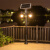 龙代（longdai）LED太阳能路灯 庭院小区室外超亮照明灯花园池边防水公园灯黑色款 2.8米高双头白光款
