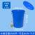 加厚塑料发酵水桶带盖级储水桶圆桶装米大容量大号胶桶 蓝色100#桶带盖(约装水170斤P