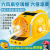 HKNA风扇帽子工地头盔带电风扇的安全帽太阳能可充电内置空调制冷男 黄色12000双风扇升级款旗舰版升级无刷马达节头灯