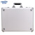 金诗洛 K5508 带锁铝合金手提箱 手提式双密码工具箱证件收纳盒 银色空箱(47*35.5*15)