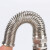 防折弯金属防水接头弹簧分体电缆不锈钢格兰头固定连接头黄铜镀镍 M12(线径36.5)