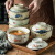 拜杰陶瓷汤面碗带盖复古风家用大容量大号碗装猪油容器吃面碗餐具 6带 6带盖汤碗-花鸟