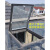 适用天窗铝合金阳光房平屋顶手动天窗屋面检修口楼梯口天窗支持订做定制 青灰色大开口79.5x79.5