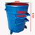 铁垃圾桶360L环卫挂车大铁桶户外垃圾箱公共圆收集容器市政新品 1.6厚标准绿色带盖桶