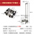 定制 不锈钢迷你购物买菜小拉车可折叠便携手拉车定制 A4款黑色
