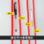 者也 KAB 多功能尼龙绳捆扎绳加厚加密货物捆绑绳耐磨晾衣绳 红色2mm*100米