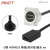 高清数据信号延长插座D型直通HDMI带线接头4K母对公86型面板 HDMI母对母 银色 1米