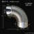加厚不锈钢排烟管烟筒灶烟囱土灶烟管烤火炉柴火45度90度弯头 直径8.9厘米-45度大小头弯头