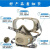 眼镜石灰水泥打磨粉尘防雾工业一体面罩防尘煤矿面具开槽 面具+30片棉(玻璃眼镜)