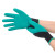 舒士 乳胶发泡手套【6双】尼龙防滑手套 挂胶浸胶浸塑涂胶涂掌塑胶线手套 绿色 S210