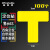 稳斯坦 WST220 桌面警示四角定位贴 5S6S管理物品标签标识 T型3*1cm黄色(100个)